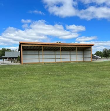 Covered Tees at Deer Track Driving Range